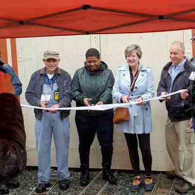 2024 - ribbon cutting and dedication of the car barn