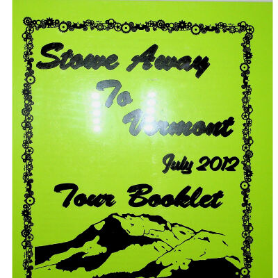 2012 Steam Car Tour tour book cover