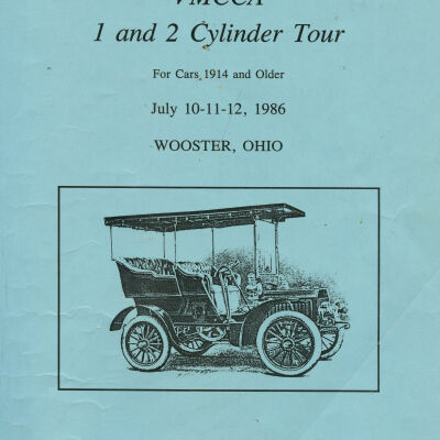 1986 VMCCA 1 and 2 Cylinder Tour book cover