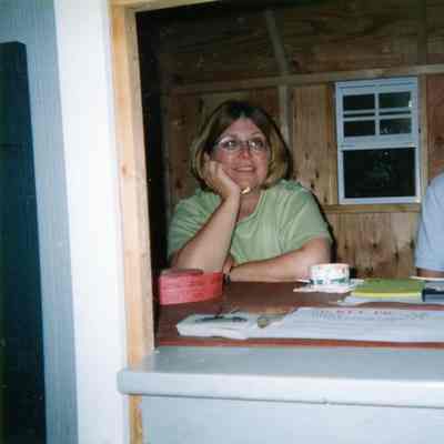 2005 - Cathy Schwoebel and Kathy Beck at Steamin' Day