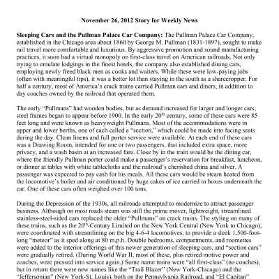 2012 11-26 Weekly News