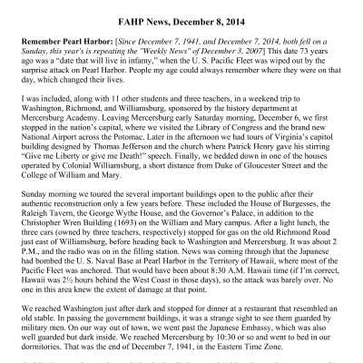2014 12-08 Weekly News