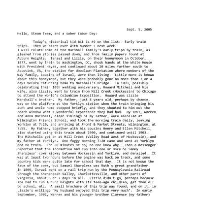 2005 09-05 Weekly News