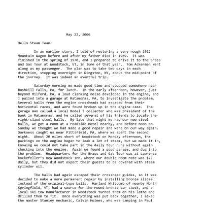 2006 05-22 Weekly News