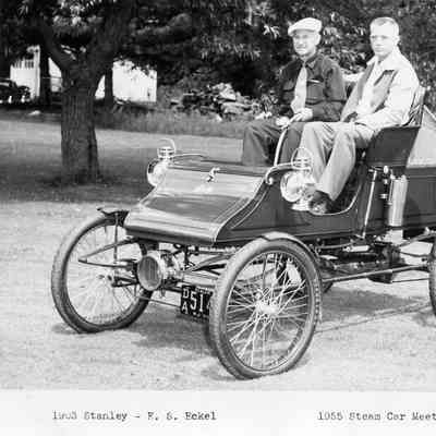 1955 Steam Car Meet - 1903 Stanley with Earl Eckel and unidentified man