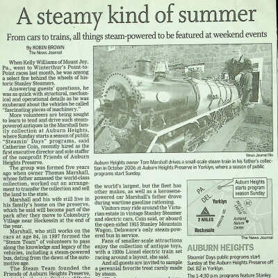 2008 article from Wilmington News-Journal about Auburn Heights