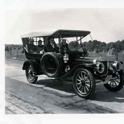 1949 Glidden Tour - Bill Swigert, Jr., and passengers in a 1911 Winton