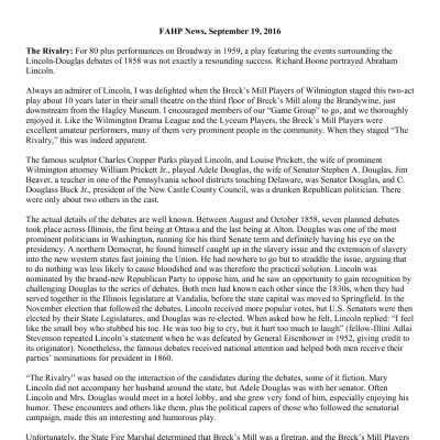 2016 09-19 Weekly News