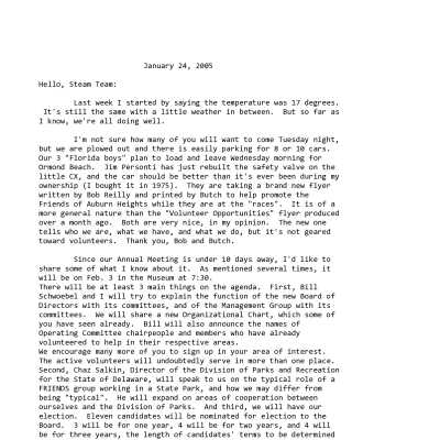 2005 01-24 Weekly News