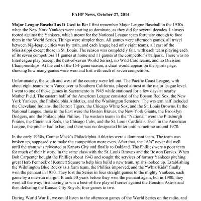 2014 10-27 Weekly News