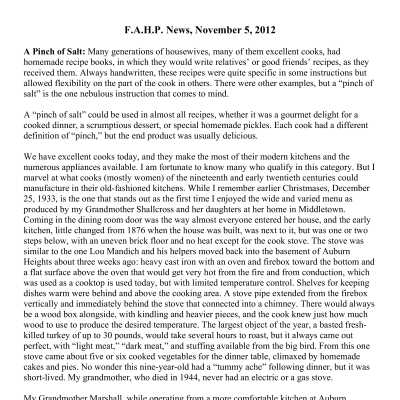 2012 11-05 Weekly News