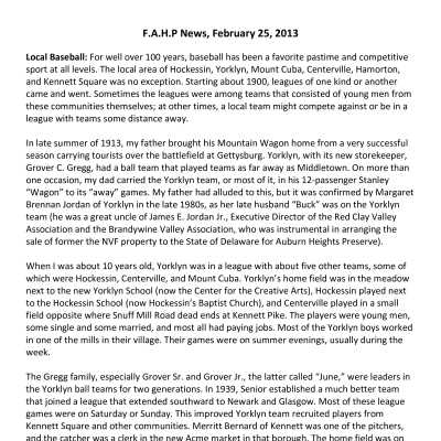2013 02-25 Weekly News