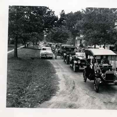 1949 Glidden Tour - tour cars on parade in Williamsburg, VA