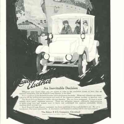 1919 advertisement for Rauch & Lang Electrics