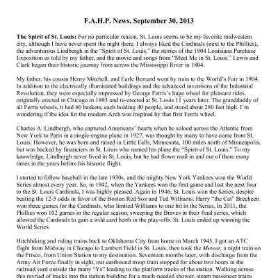 2013 09-30 Weekly News
