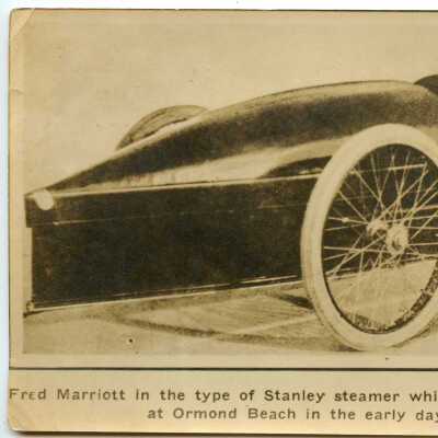 Fred Marriott in Stanley steamer