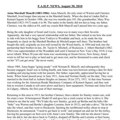 2010 08-30 Weekly News