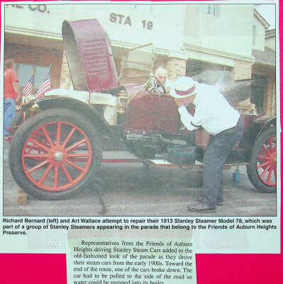 2007 - 1913 Stanley Model 78 at the Hockessin July 4th parade