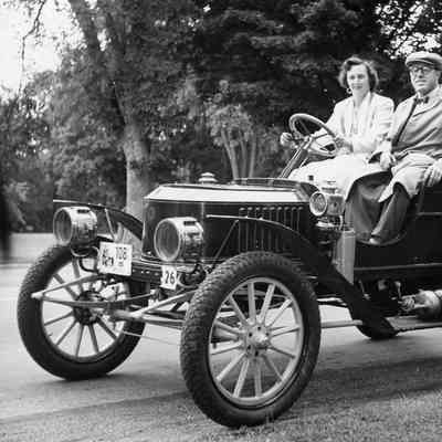 1955 Steam Car Meet - 1908 Stanley with RG King