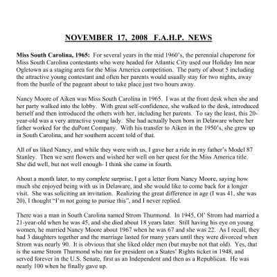2008 11-17 Weekly News