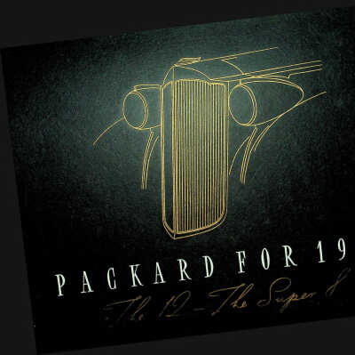 1938 brochure for the Packard 12 and Super 8