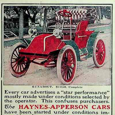 1903 advertisement for Haynes-Apperson