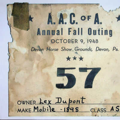 1948 car banner for AACA Fall Meet
