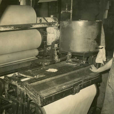 Crowell Tape Mill cloth to paper laminator machine