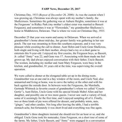 2017 12-25 Weekly News
