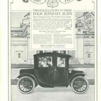 1912 advertisement for Waverley Electric