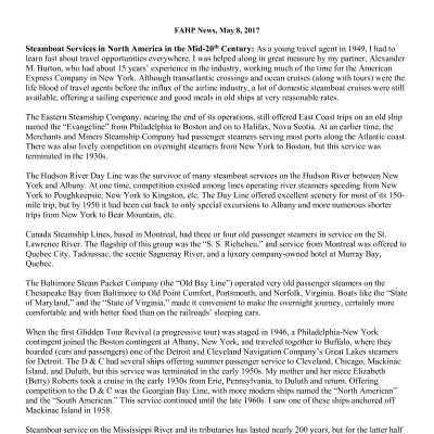 2017 05-08 Weekly News