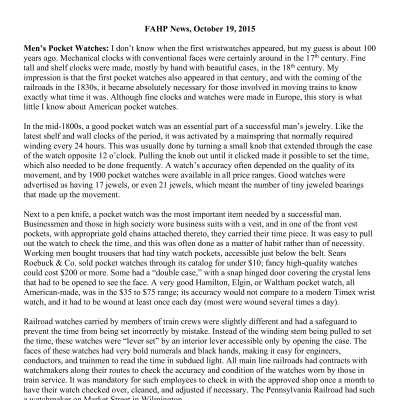 2015 10-19 Weekly News