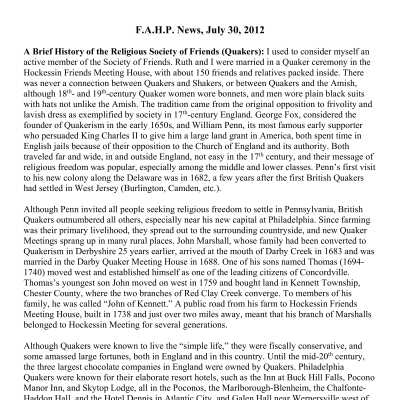 2012 07-30 Weekly News