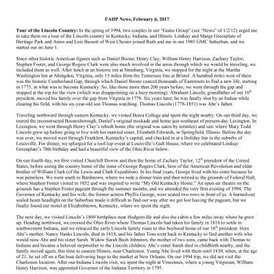 2017 02-06 Weekly News