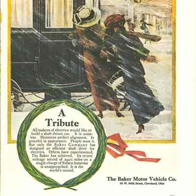 1911 advertisement for Baker Electric