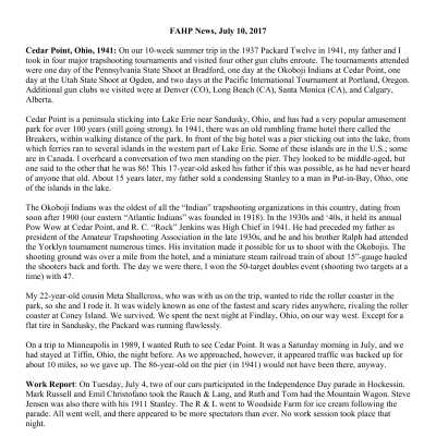 2017 07-10 Weekly News