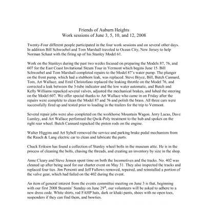 2008 06-18 Weekly Report