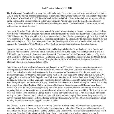 2018 02-12 Weekly News