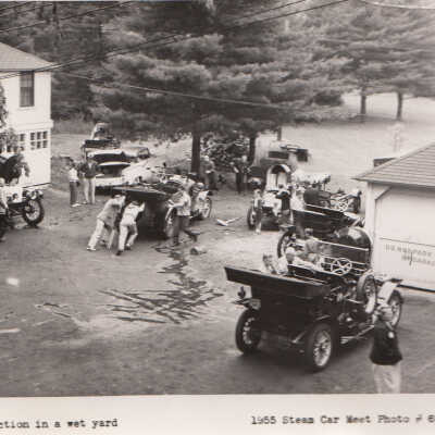 1955 Lakeville, CT Meet - cars being readied
