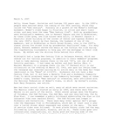 2007 03-05 Weekly News