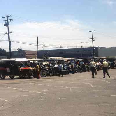 1972 Transcontinental Tour - Tour eentrants lined up