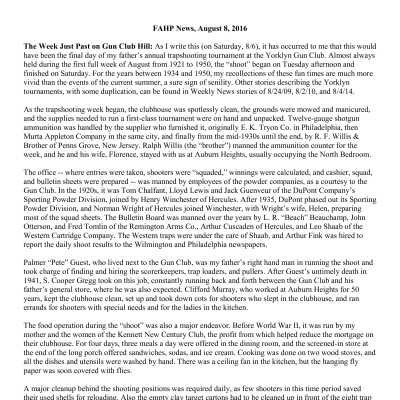 2016 08-08 Weekly News
