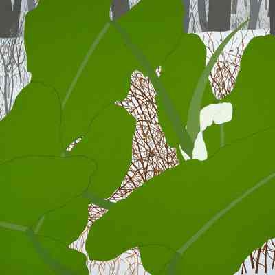 House Plant/Snow Scene #4