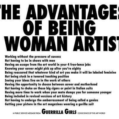 The Advantages of Being a Woman Artist