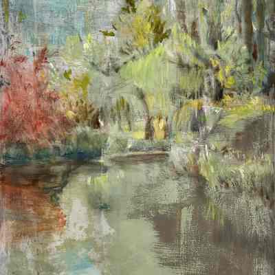 Landscape study for "Joan of Arc"