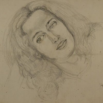 Head of Philip Golub Reclining (Study for "Court of Pan")