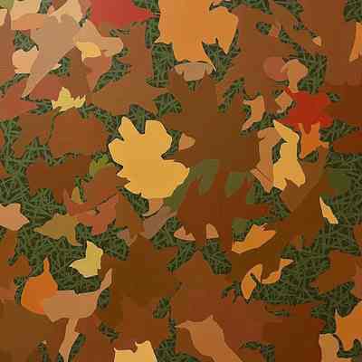 Autumn Leaves on Grass #2
