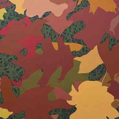 Autumn Leaves on Grass #1