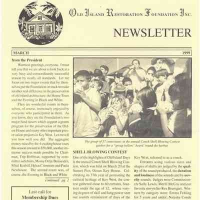 OIRF March 1999 Newsletter