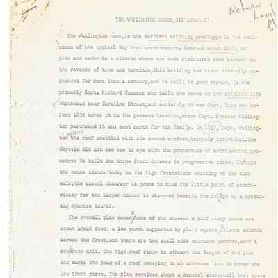 Notes Re House - Monroe Co Library